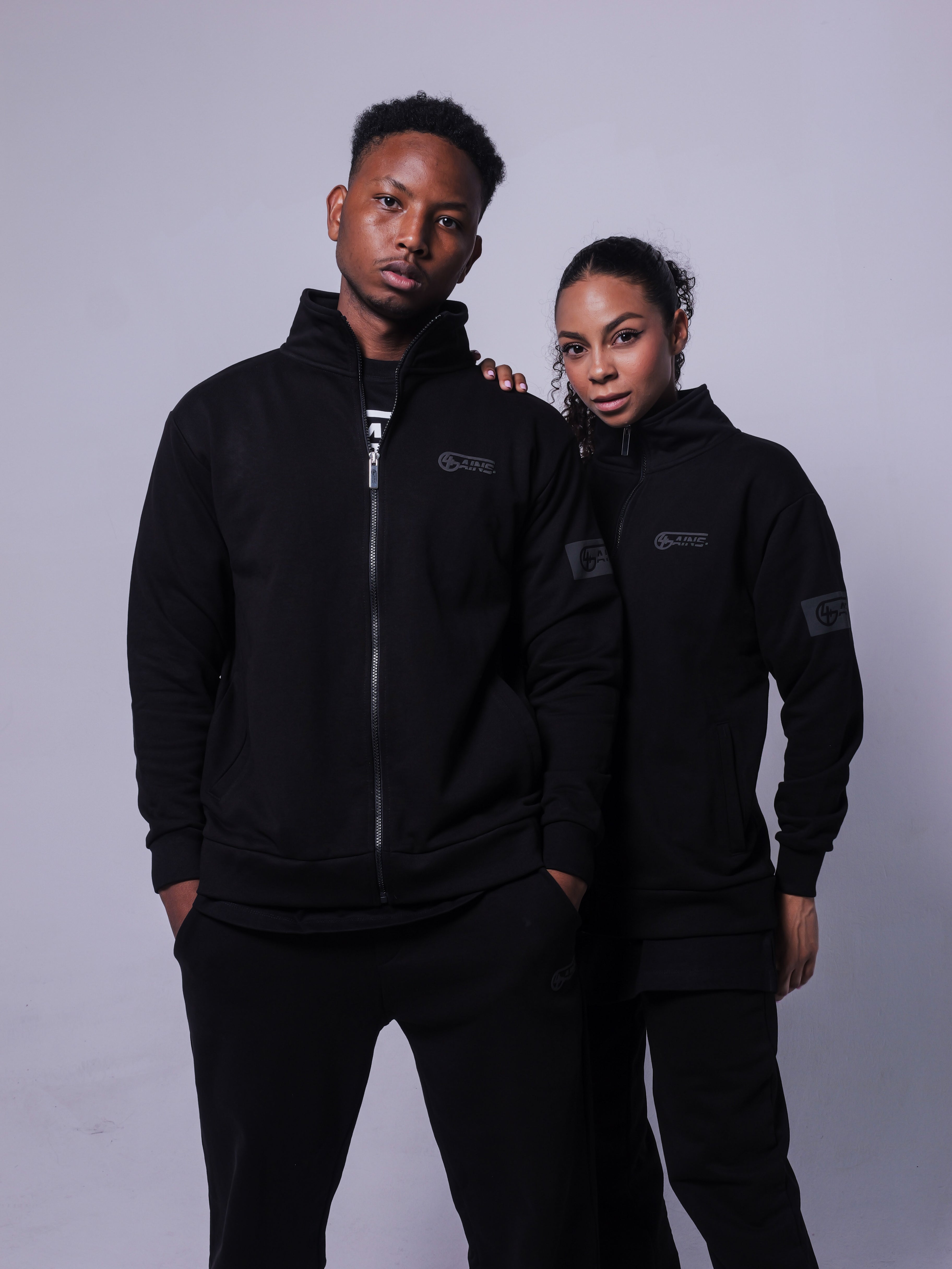 Black tracksuit jacket on sale